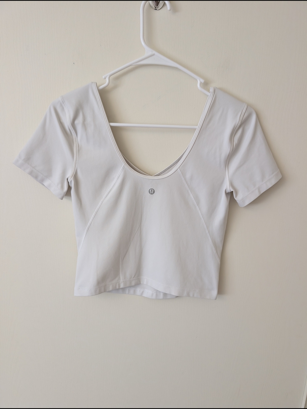 lululemon athletica Womens 6 White Align T-shirt Activewear Athleisure Workout - Picture 3 of 4
